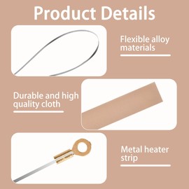 10 Pieces 8 Inch Impulse Sealer Heating Element Heat Sealer Replacement Strip 2mm Heat Sealers Strips Replacement Elements Impulse Sealer Repair Kits for 8-inch Heat Sealers