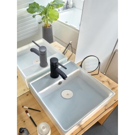 Wirquin 39222301 Frisby Universal Sink Plug Diameter 105 mm, White, 39222501