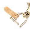 IL BISONTE Key Chain, Key Ring, Leather, Genuine Leather, Cowhide