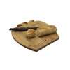 SusggO Folding Fruit Basket Bamboo Wood Vegetable Cutting Board Worktop