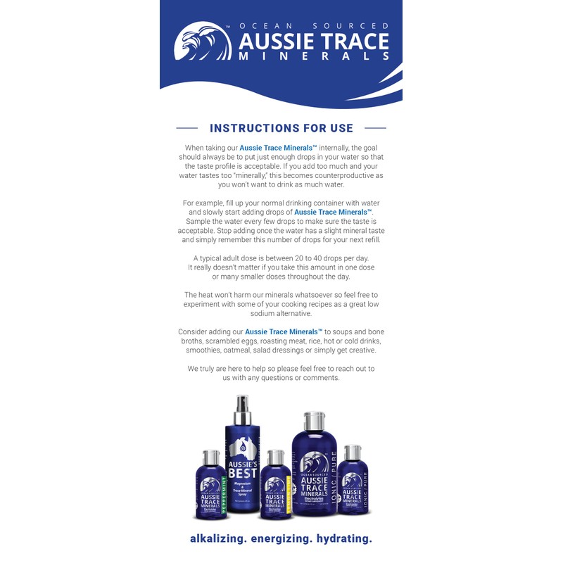 Aussie Trace Minerals - Magnesium Rich Complete Electrolytes