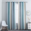 FANLI - Cortinas opacas con diseño de arco iris degradado,
