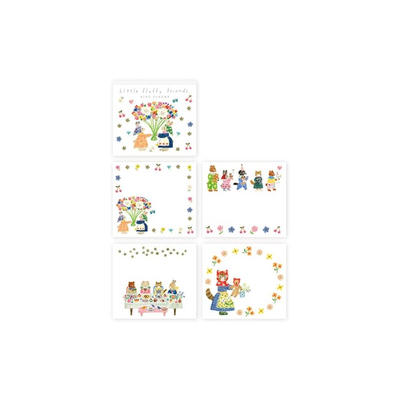 Demonsha 22-941 Aiko Fukawa Fluffy Friends Block Memo