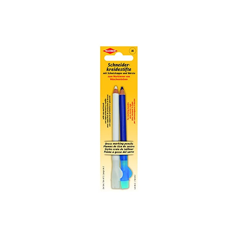 Kleiber + Co.GmbH 70101 Tailor's Chalk Pencils, Blue, White, 9