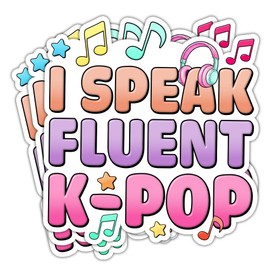 TODOLIA (3Pcs-3in) Funny K-Pop Sticker Pack, Cute Girly Korean Music Lover Sticker, K-Pop Fan Gift, Kdrama Kpop Decoration for Laptop Tablet Planner Binder Water Bottle Helmet Car Vehicles - 02