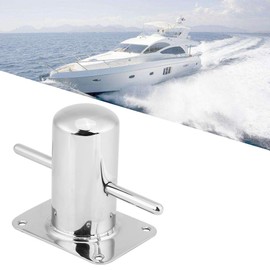 Boat Cross Bollard Cleat, Boat Samson Post Cross Bollard Mooring Bit with Base Plate for Marine Yacht Stainless Steel 120mm*90mm boat folding cleat Boat Bollard Mooring Cleat