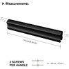 goldenwarm 10 Pack Adjustable Black Cabinet Handle,Matt Black Drawer Pulls