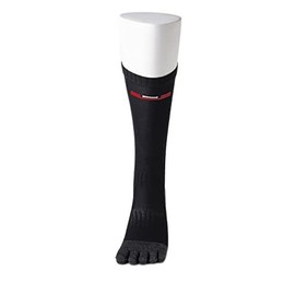 CARAPASS "Carapas Five Grip" Horseback Riding Five-Toe Socks for Equestrian Jockey Riding Riding, Black, Red, White, Grey