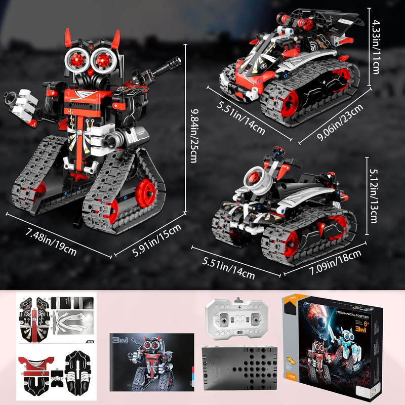 JOYTREKY Technic Robot Remote Control Building Toy 3 in 1