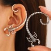 Yienate Gothic Scorpion Ear Cuffs Earrings Silver Punk Piercing Scorpion