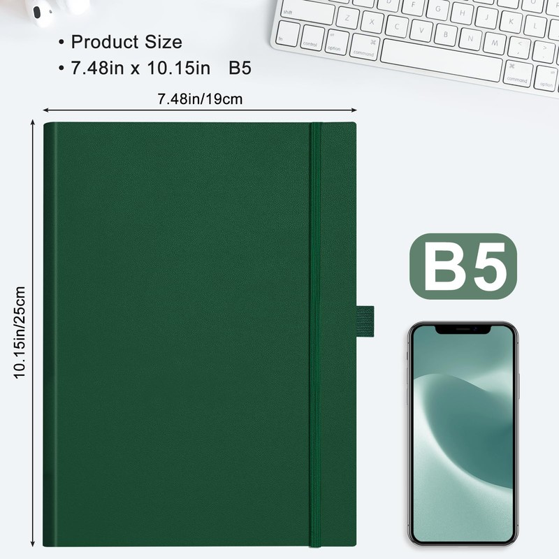 EMSHOI B5 Notebook Dotted Journal - 120gsm Thick Paper, 19.5