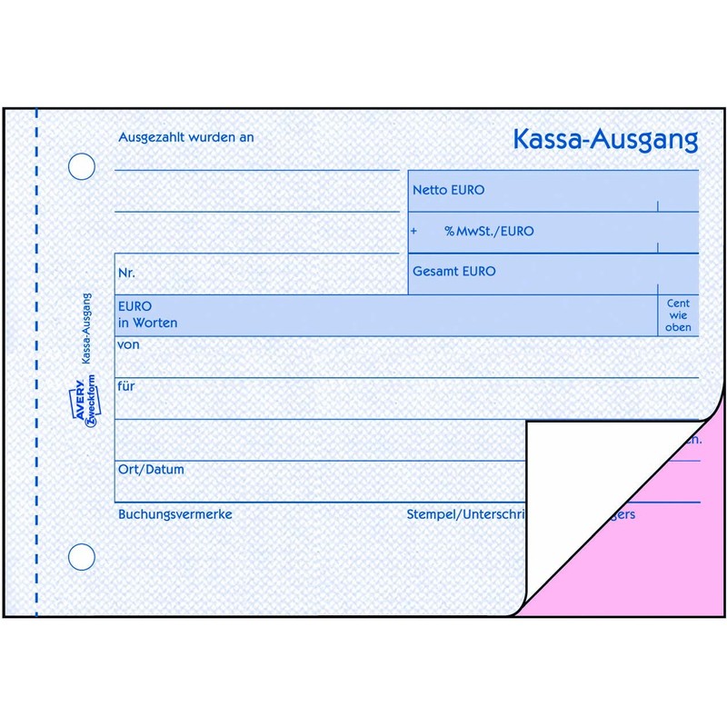 Avery Zweckform 1710 Cash Out A6 SD 2 x 40