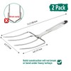 KAYCROWN Turkey Lifter Forks, Stainless Steel Poultry Lifters Set of