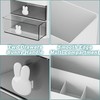 White Makeup Organizer with Drawer - Office Desktop Storage Box,