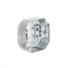 4 in. Octagon Box, Drawn, 1-1/2 in. Deep, Three 1/2