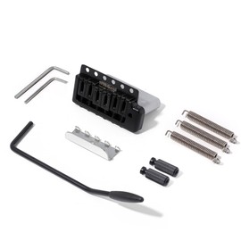 Wilkinson WOV09 2-1/16 inch(52.5mm) 6 Screws ST Guitar Tremolo Bridge for American Vintge Narrow Spacing Strat Electric Guitar (WOV09 Black)