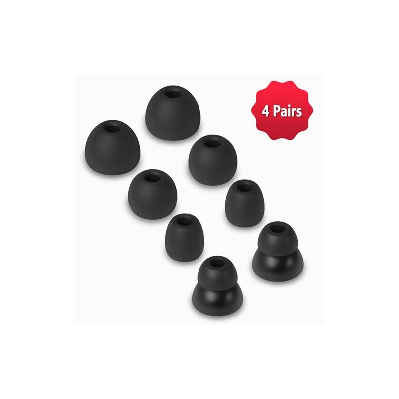Geiomoo Silicone Ear Tips for Beats Powerbeats Pro, Replacement Eartips