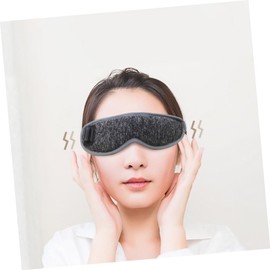 Baluue Blindfold Eye Massager Heated Eye Mask Portable Massager Eyeshade Eye Patch Portable Eye Cover Sleeping Eye Cover Eye Heating Mask Eye Heated Mask Cotton Grey