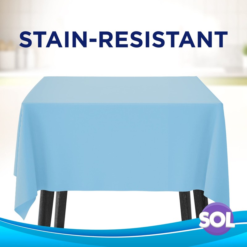 SOL 3pk Blue Table Cloths Party | 121 x 121cm