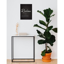 Resilience Definition Mental Health Positive Canvas Wall Art Prints Decor for Home Office Workspace,Encouragement Themed Paintings Art Decor 11x14 Inches,Motivation Gifts,Mental Health Awareness Gifts