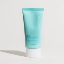 A'PIEU Pure Block Aqua Sun Gel SPF50+ PA+++ 50ml – Protección Solar Ligera e Hidratante para Piel Sensible