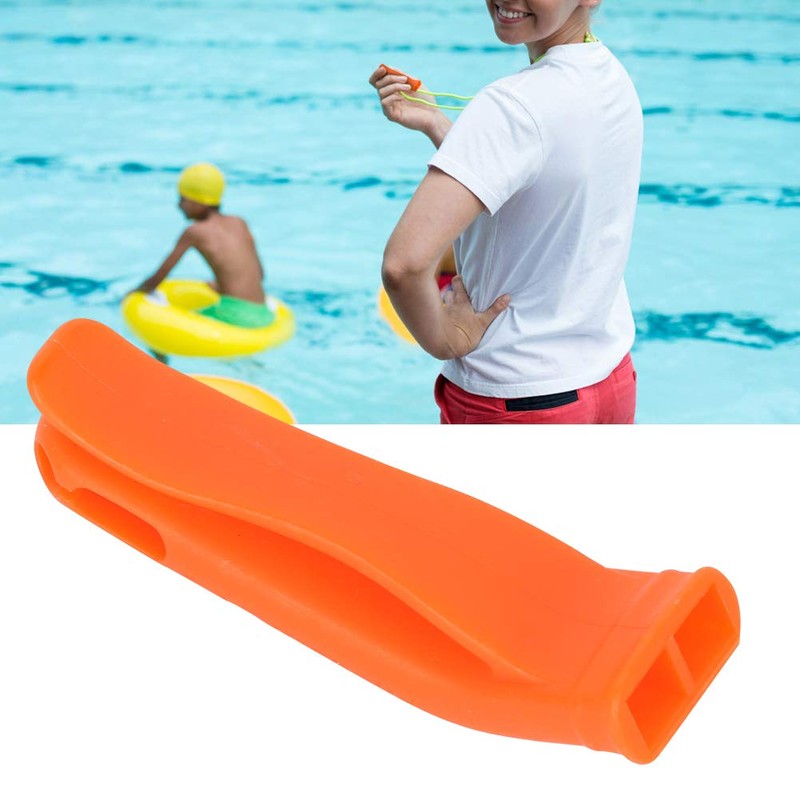Packof 15 Orange Plastic Survival Whistle for Survival Rescue Sports