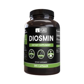 PURE ORIGINAL INGREDIENTS Diosmin (365 Capsules) No Magnesium Or Rice Fillers, Always Pure, Lab Verified