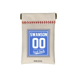 Baseball's Customized Seed Sack (Light Blue) Fits in Your Back Pocket. Take it on The Field!