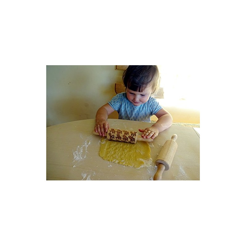 Holiday Rolling Pin Set of 3 Children's Rolling Pins for