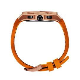 PC PARAS CROWN Mens Watches Fashion Luxury Quartz Waterproof Chronograph Wrist Watches for Men Silicone Strap Stainless Steel Case