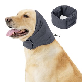 Dog Snood Ear Protectors Dog Ear Muffs Calming Hood Dog Neck and Ears Warmer for Comfort, Anxiety Relief and Calming (M)