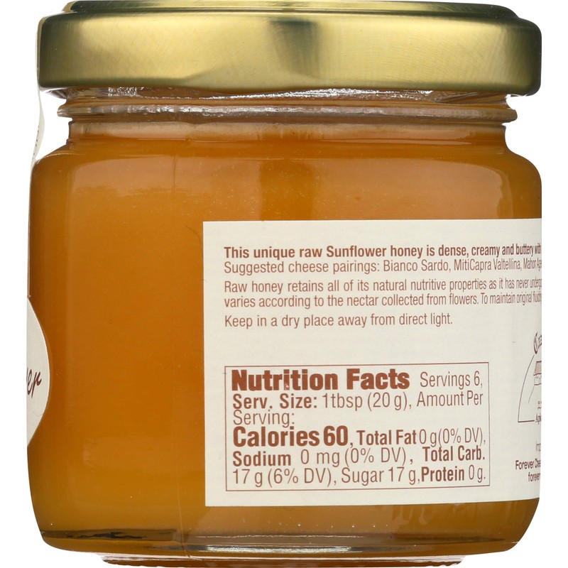 MITICA Raw Sunflower Honey, 4.23 OZ