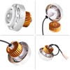 Motorcycle LED Headlight Projector Lens Dual Angel & Devil Eye