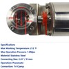 WYDDDARY 2.01'' Tri Clamp Sanitary Pneumatic Actuator Butterfly Value Single-Acting