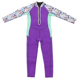 Kids Wetsuit 2.5mm Neoprene Long Sleeve Soft Elastic Thermal Toddler Swimsuit for Boys Girls Diving 6 Size