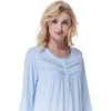 Keyocean Nightgown for Women, Soft 100% Cotton Long Sleeves Lightweight