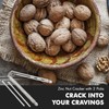 Chef Craft Classic Nut Cracker with Picks, 6.75 inch, Stainless