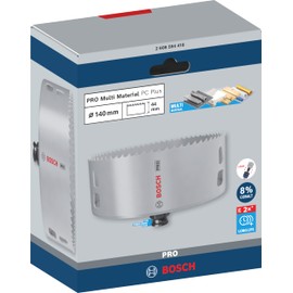 Bosch 1 x PRO Multi Material Power Change Plus Hole Saw (for Softwood, Drywall, Diameter 140 mm, Professional Accessories Drill/Screwdriver, Hammer Drill/Screwdriver)