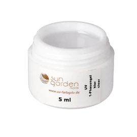 Sun Garden Nails 1-Phase Gel Clear 5 ml Including 3-Piece Brush Set and Nail Cleaner 100 ml Builder Gel Sealing Gel Base Gel Nail Set