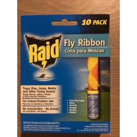 Raid Fly Ribbon Trap 10 Pack