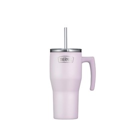 Thermos REFRESHING SERIES Insulated Drinking Cup 0.85 L Lavender Matt Tumbler with Straw and Handle for Travel, Work or Home, Tasteless Double-Walled Stainless Steel