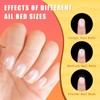 NIQZOPA Extra Short Ballerina Fake Nails - Soft Gel Pre-Shaped
