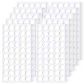 Surard Poster Putty, 500 Pcs 10mm/0.4" Double Sided Adhesive Dots, Reusable Removable Sticky Tack, Clear Round Transparent Mounting Stickers for Wall Hanging Pictures