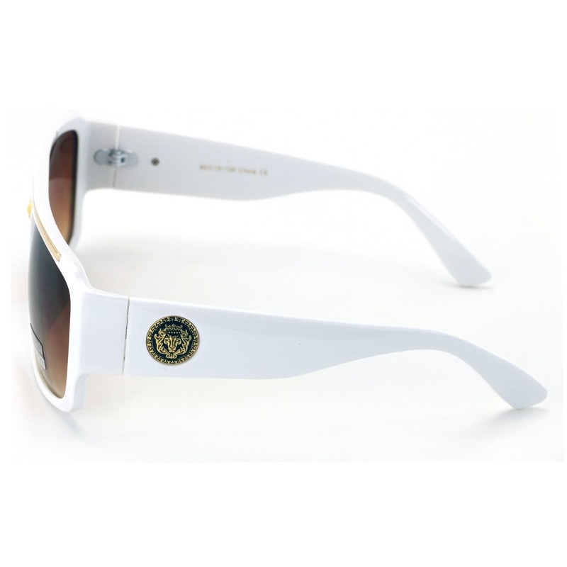V.W.E. Lion Head Flat Top Hip Hop Rapper Retro Aviator