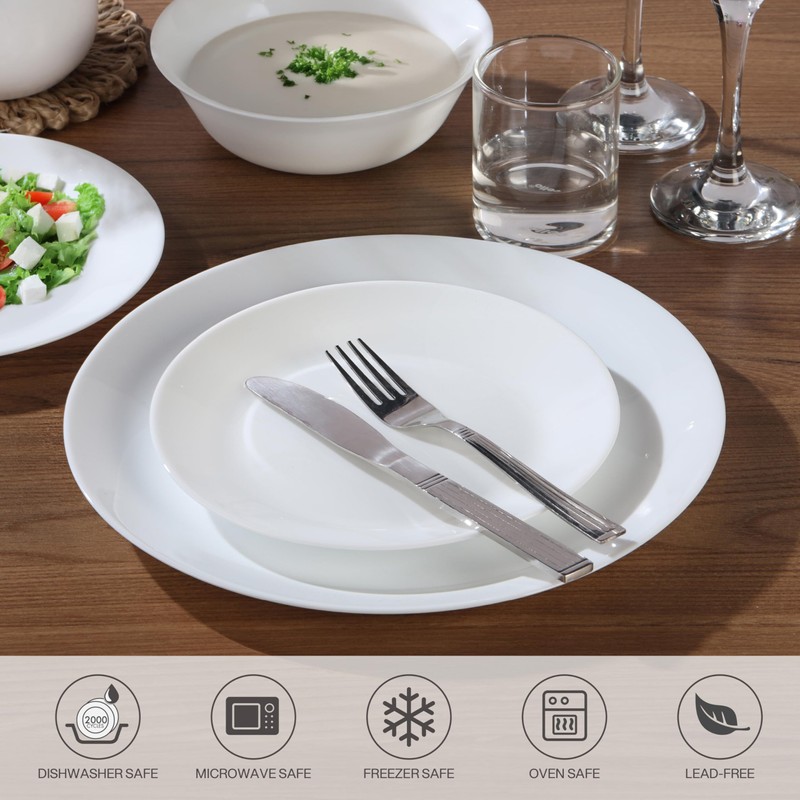 Cello Regal Dinnerware Set of 18 pieces, Service for 6,