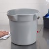 Rubbermaid BRUTE Bucket (S), 3.7 gal (9.5 L), Gray FG296300GRAY