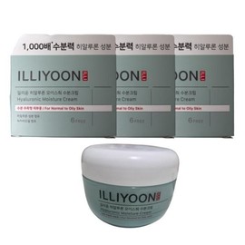 Illyyoon Illiyoon Hyaluronic Moisture Cream 100ml x 3 / 일리윤 히알루론 모이스춰 수분크림 100ml x3개