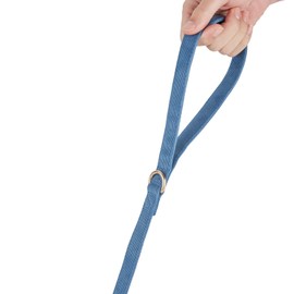 YUDOTE Dog Collar and Lead Set, Medium, Soft Irritation-free Corduroy Collar Lead, Matching Combo for Daily Walk, Blue
