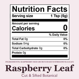 Organic Positively Botanicals Company, Raspberry Leaf, Loose Leaf Botanical, 4 Ounce