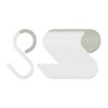 QUARKZMAN Pack of 12 S Hooks 2.4 Inch Plastic Hanging